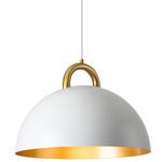 Pantheon Pendant - Gold / White