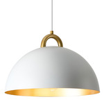 Pantheon Pendant - Gold / White