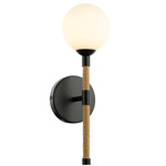 Capilano Wall Sconce - Black / White