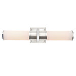 Positano Bathroom Vanity Light - Polished Nickel / White
