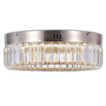 Stella Color-Select Ceiling Light - Satin Nickel / Clear
