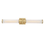 Positano Bathroom Vanity Light - Brushed Brass / Clear