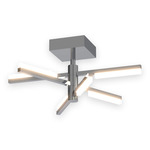 Stix Semi Flush Ceiling Light - Chrome
