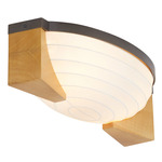 Hammonds Ceiling Flush Light - English Bronze / White