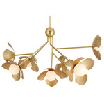 Generosa Chandelier - Antique Brass / Matte Swirl