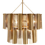 Faramond Chandelier - Vintage Brass / Smoke
