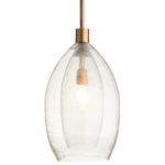 Hilary Pendant - Vintage Brass / Clear Seedy