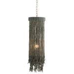 Baja Pendant - Antique Brass / Dark Grey