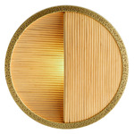 Garland Wall Sconce - Antique Brass / Rattan