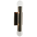 Flume Wall Sconce - English Bronze / Smoke Crystal