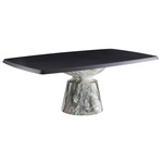 Forgey Dining Table - Verde Faux Marble / Ebony
