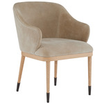 Hershel Dining Chair - Blonde / Taupe
