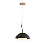 Glaze Pendant - Antique Brass / Matte Black