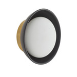 Glaze Wall Sconce - Antique Brass / Matte Black