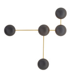Glaze Sculpture Wall Sconce - Antique Brass / Matte Black