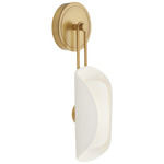 Roll Wall Sconce - Antique Brass / Frosted