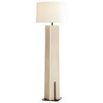 Fortunata Floor Lamp - Heritage Brass / Ivory