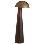 Hoffman Floor Lamp - Umber / Antique Brass