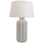 Henrietta Table Lamp - Lunar Reactive / Off White Linen