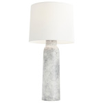 Heather Table Lamp - Thundercloud / Off White Linen