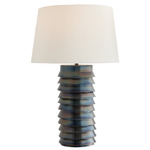 Frasier Table Lamp - Burnt Iron / Off White
