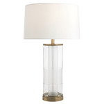 Gianna Table Lamp - Clear / Off White