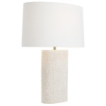 Felicity Table Lamp - Eggplant / Off White Linen