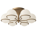 Model 2042 Ceiling Light - Champagne / Opaline