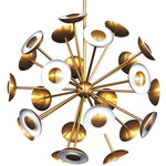 Dot Pendant - Etched Gold