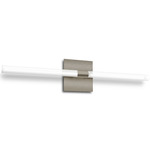 Lino Bathroom Vanity Light - Satin Nickel / Frosted