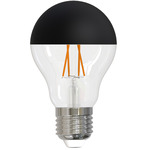 A19 Half Black Med Base 5W 120V 2700K 90CRI 4-PACK - Half Black / Clear