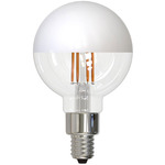 G16 Half White Candelabra Base 2.5W 120V 2700K 90CRI 4-PACK - Half White / Clear