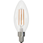 B11 Filament Candelabra Base 4W 120V 2700K 90CRI 4-PACK - Clear