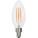 B11 Filament Candelabra Base 6W 120V 2700K 90CRI 4-PACK - Clear