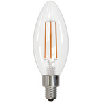 B11 Filament Candelabra Base 6W 120V 2700K 90CRI 4-PACK - Clear