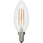 B11 Filament Candelabra Base 6W 120V 2700K 90CRI 4-PACK - Clear