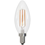 B11 Filament Candelabra Base 6W 120V 2700K 90CRI 4-PACK - Clear