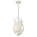 Broche Egg Pendant - Matte White