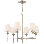Broche Chandelier - Antique Silver / White