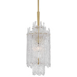Ackerly Pendant - Aged Brass / Clear