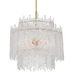 Ackerly Chandelier - Aged Brass / Clear