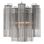 Addis Wall Sconce - Polished Chrome / Smoke