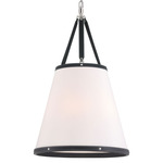 Callahan Pendant - Polished Nickel / White