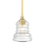 Gregory Pendant - Aged Brass / Clear