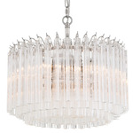 Lofton Chandelier - Polished Nickel / Clear