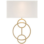 Laurel Wall Sconce - Vibrant Gold / White Silk