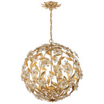 Marselle Pendant - Antique Gold / Crystal