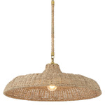 Odessa Pendant - Soft Gold / Natural