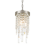 Winfield Pendant - Antique Silver / Crystal