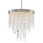 Winfield Chandelier - Antique Silver / Crystal